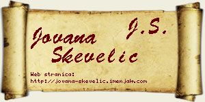 Jovana Skevelić vizit kartica